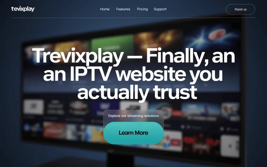 Blog header with TrevixPlay logo and bold text over a blurred smart TV background