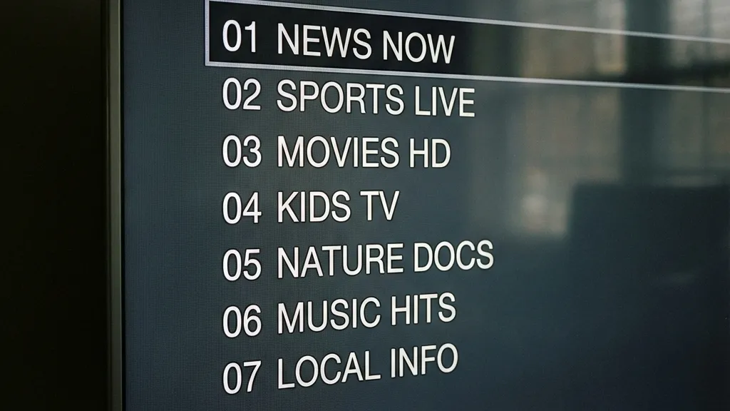 IPTV service interface